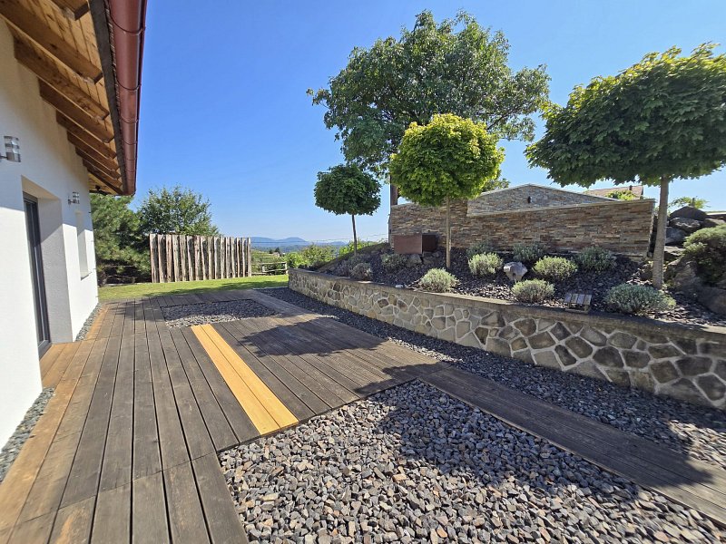 Rear terrace